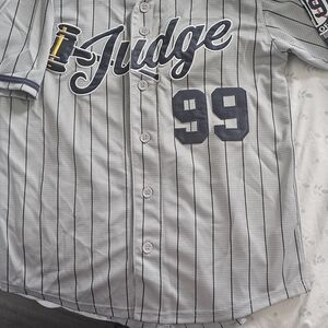 Gray Pinstripe Baseball Jersey